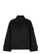 Wallie Short Jacket Outerwear Jackets Light-summer Jacket Black Second...