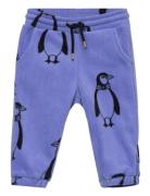 Mini Rodini Penguin Fleece Trousers Blå