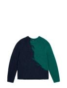 Garmisch Hairy Knit Sweater Designers Knitwear Round Necks Navy J. Lin...