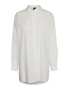 Vmbina L/S Over Shirt Wvn Noos Tops Shirts Long-sleeved White Vero Mod...