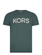 Tipped Kors Tee Tops T-shirts Short-sleeved Green Michael Kors