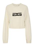 Ayagz Cropped Pullover Tops Knitwear Jumpers Cream Gestuz