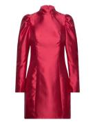 Catalina Polo Neck Mini Dress Designers Short Dress Red Malina