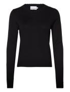 Ayla Knit Sweater Tops Knitwear Jumpers Black Noella