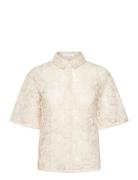 Coster Copenhagen Shirt With Lace Kräm