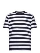 Striped T-Shirt Tops T-shirts Short-sleeved Navy Tom Tailor