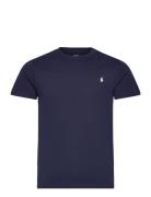 Logo Cotton Jersey Tee Tops T-shirts Short-sleeved Navy Ralph Lauren K...