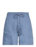 Linen Tassel-Drawcord Short Bottoms Shorts Casual Shorts Blue Lauren R...
