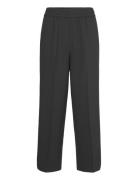 Louisefv Ankle Bottoms Trousers Straight Leg Black FIVEUNITS