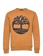 Kennebec River Tree Logo Crew Neck Sweatshirt Wheat Boot/Black Designe...