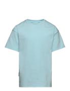 Unisex Long T-Shirt Tops T-shirts Short-sleeved Blue Gugguu