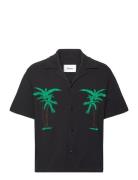 Nb Long Beach Shirt Black Designers Shirts Short-sleeved Black Nikben