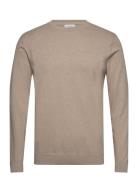 Lindbergh Knitted O-Neck Sweater Beige