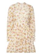 Cotton Slub Mini Dress Designers Short Dress Yellow By Ti Mo