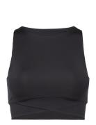 Cross Over L1 Tops Crop Tops Sleeveless Crop Tops Black Hunkemöller