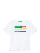 T-Shirt Tops T-shirts Short-sleeved White United Colors Of Benetton