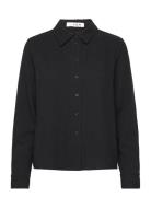 Lerke Shirt Tops Shirts Long-sleeved Black A-View
