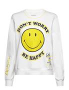 Smiley Tops Sweat-shirts & Hoodies Sweat-shirts White Desigual