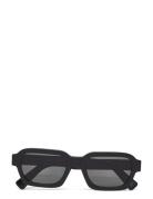 Caro Black Accessories Sunglasses D-frame- Wayfarer Sunglasses Black R...