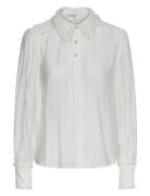 Yaseline Ls Shirt S. - Show Tops Blouses Long-sleeved White YAS