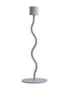 Cooee Design Curved Candleholder 23Cm Pale Blue Blå