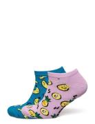 2-Pack Fruit Low Socks Lingerie Socks Footies-ankle Socks Pink Happy S...