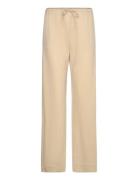 Mango Wideleg Trousers With Elastic Waist Beige