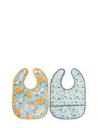 Rätt Start Bibs, Cars, 2 Pcs, Yellow/Blue Multi/patterned