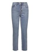 Onlemily Hw St Cr Ank Raw Btn Mae06 Bottoms Jeans Slim Blue ONLY