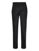 Stretch Gabardine Slim Cropped Bottoms Trousers Slim Fit Trousers Blac...