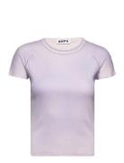 Butterfly Tee Lilac Spray Designers T-shirts & Tops Short-sleeved Purp...