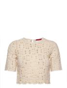 Morfeo Designers T-shirts & Tops Short-sleeved Beige Max&Co.