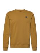 Basic Organic Crew Tops Sweat-shirts & Hoodies Sweat-shirts Brown Clea...