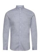 Linen/Cotton Shirt L/S Tops Shirts Casual Blue Lindbergh