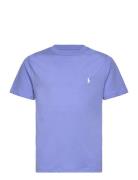 Logo Cotton Jersey Tee Tops T-shirts Short-sleeved Blue Ralph Lauren K...