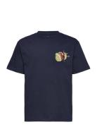 Tnfaedo Os S_S Tee Tops T-shirts Short-sleeved Navy The New