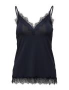 Rosemunde Rwbillie Sl Strap Lace Top Marinblå