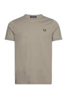Ringer T-Shirt Tops T-shirts Short-sleeved Grey Fred Perry
