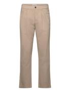 Wide Fit Pants Bottoms Trousers Chinos Beige Lindbergh