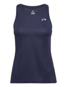 Women Core Running Singlet Sport T-shirts & Tops Sleeveless Navy Newli...