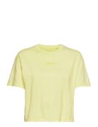 Nina Tops T-shirts & Tops Short-sleeved Yellow Pepe Jeans London