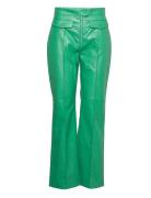 Gwen Emilie Pants Bottoms Trousers Leather Leggings-Byxor Green Hosbje...