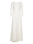 Elize Open Back Bridal Gown Designers Maxi Dress White Malina