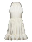 Liana Halterneck Mini Dress Designers Short Dress Cream Malina