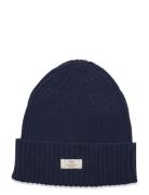 Copenhagen Colors Cotton Knitted Classic Beanie Marinblå