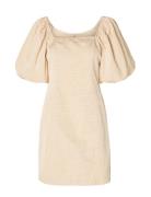 Slffirmina 3/4 On Off Short Dress B Kort Klänning Cream Selected Femme