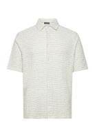 Torpa Structure Shirt Designers Shirts Short-sleeved White J. Lindeber...