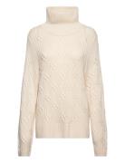 Adele Sweater Tops Knitwear Turtleneck Cream Stylein