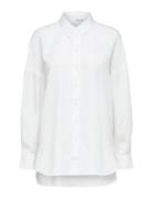 Selected Femme Slfsanni Ls Shirt Noos Vit