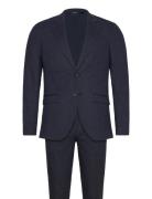 Jack & J S Jprriviera Linen Suit Slim Fit Sn Marinblå